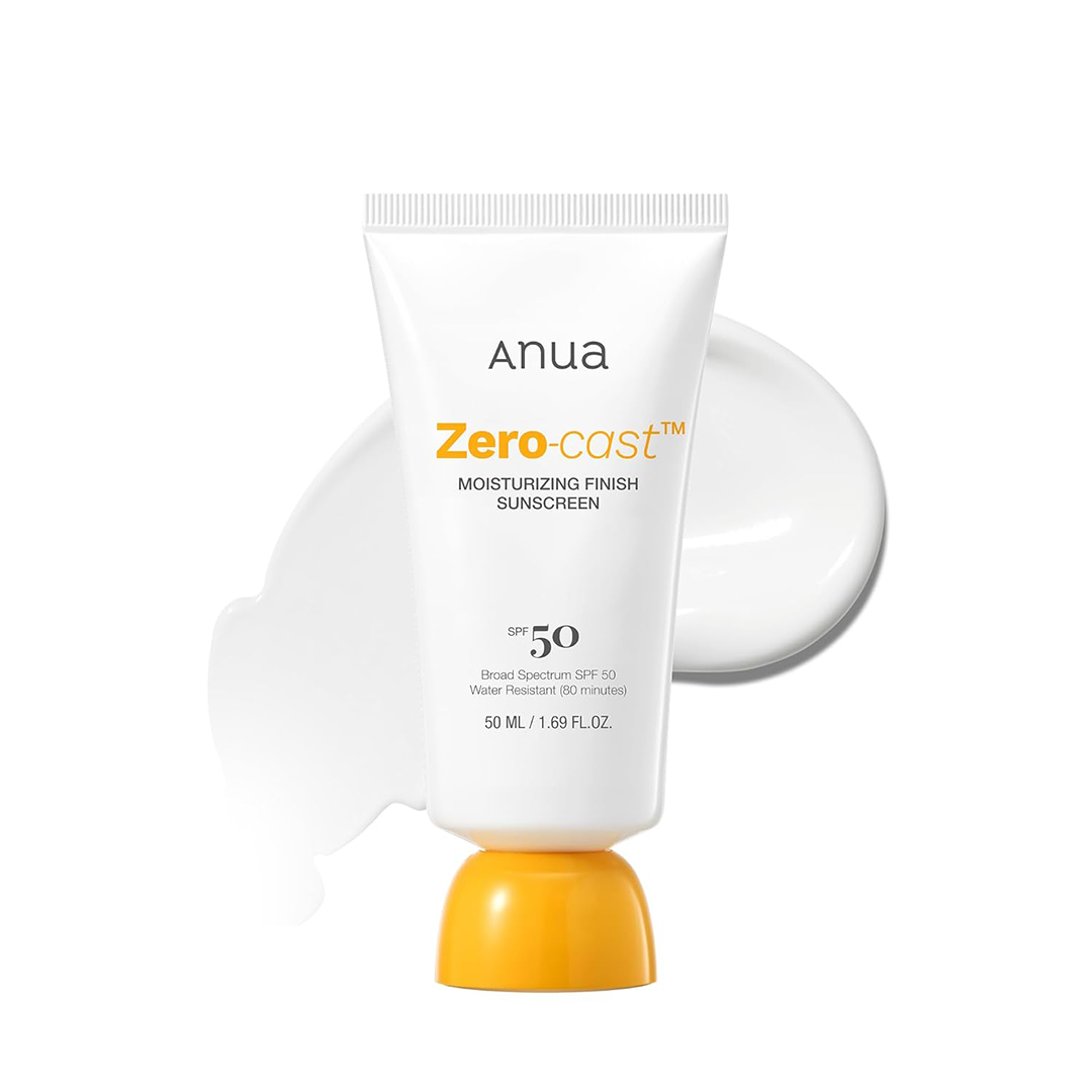 Protector Solar Zero Cast Moisturizing Finish Sunscreen SPF 50 ANUA